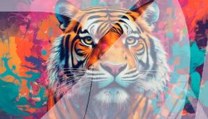 Arte Abstracto de Tigre