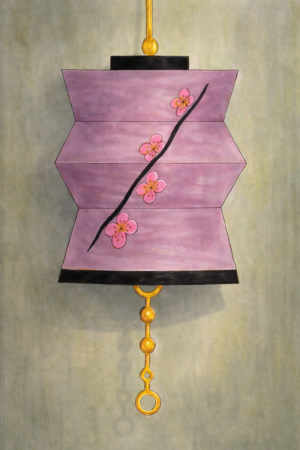 Lámpara Geométrica Violeta