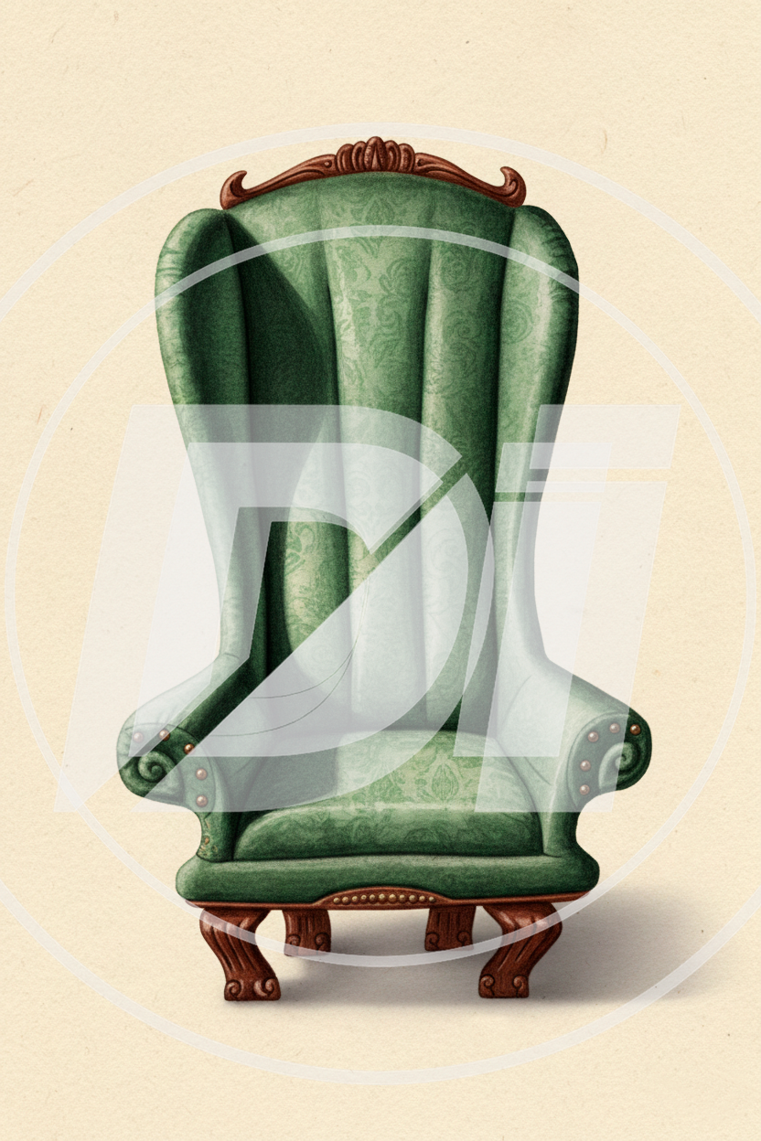 Sillon Verde Victoriano di